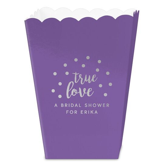 Confetti Dots True Love Mini Popcorn Boxes